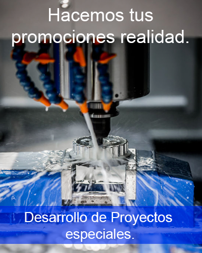 desarrollo de proyectos especiales para promocionales o productos de consumo